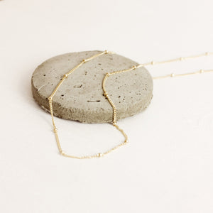 Satellite Chain Necklace (Silver - Gold) Necklace Fawn and Rose 