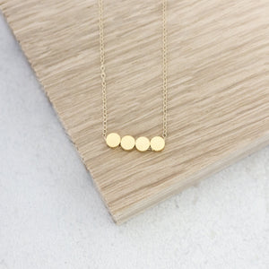 Circle Brass Bead Necklace (Gold) Necklace Fawn and Rose 