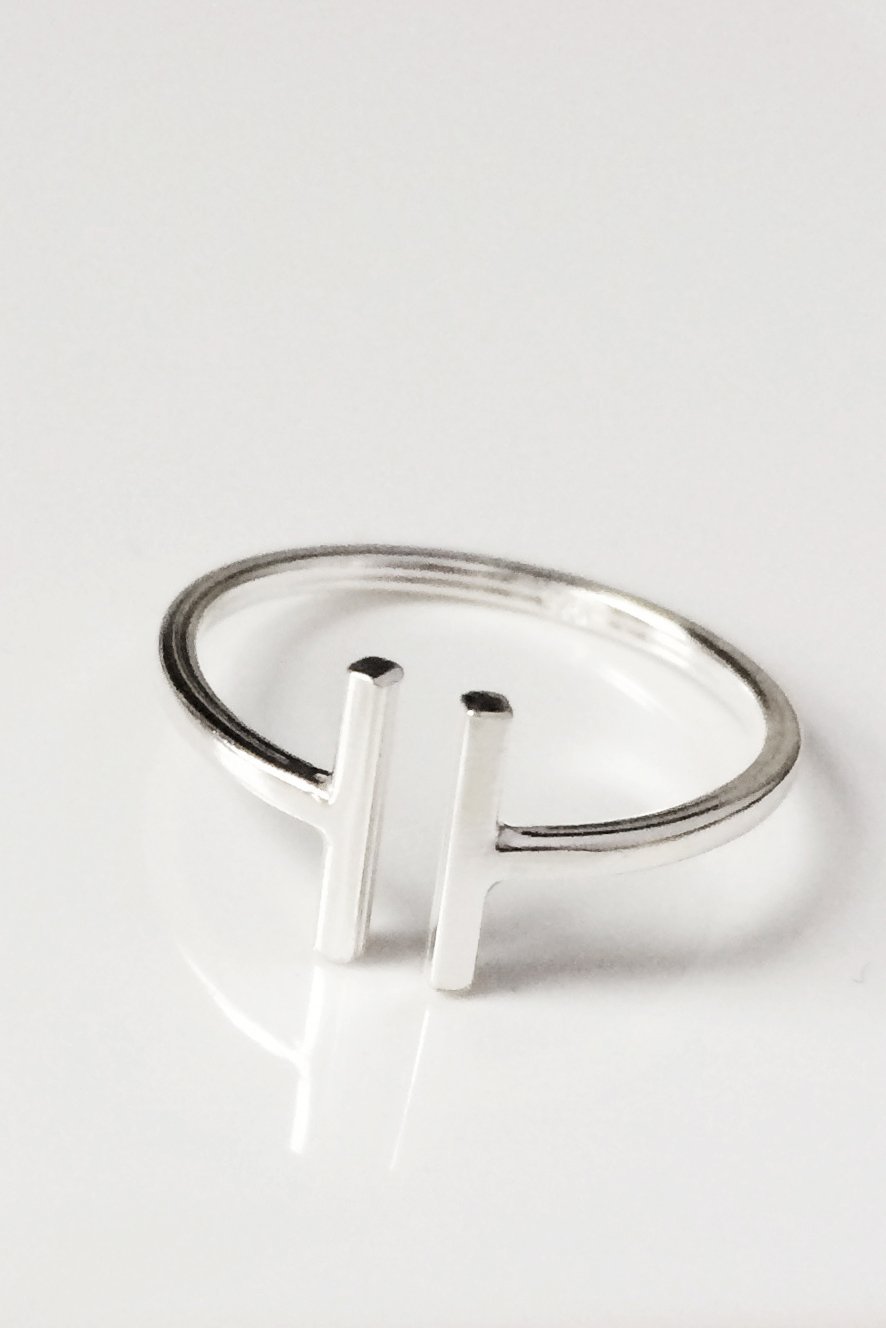 Sterling silver clearance open ring