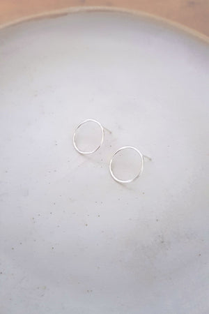 Sterling Silver Open Circle Earrings (SECONDS) Ring Fawn and Rose 