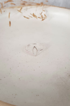 Sterling Silver Oval Ring (SECONDS) Fawn and Rose 