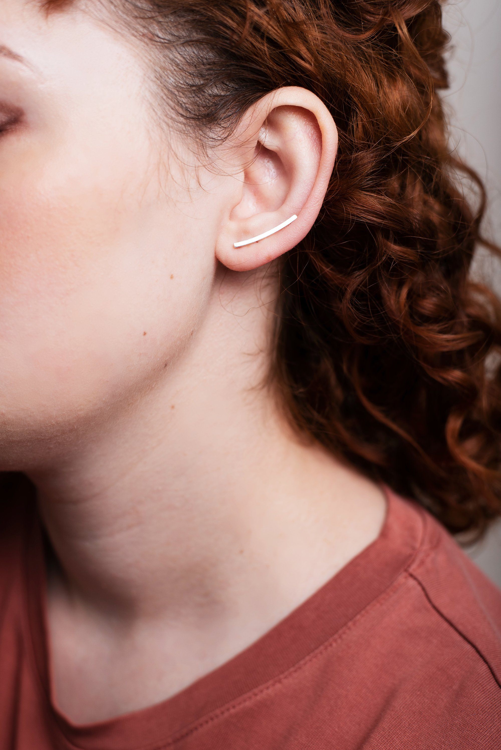 Pierced Faun Ears Pink White