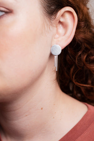 Sterling Silver Solar Stud Earrings Earrings Fawn and Rose 