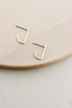 Wraparound Bar Earrings (Silver) Earrings Fawn and Rose 