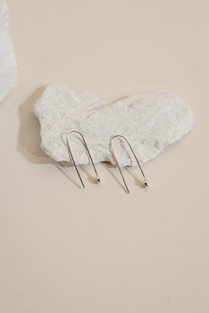 Sterling Disc Zero Waste Ear Threads Earrings Fawn and Rose 